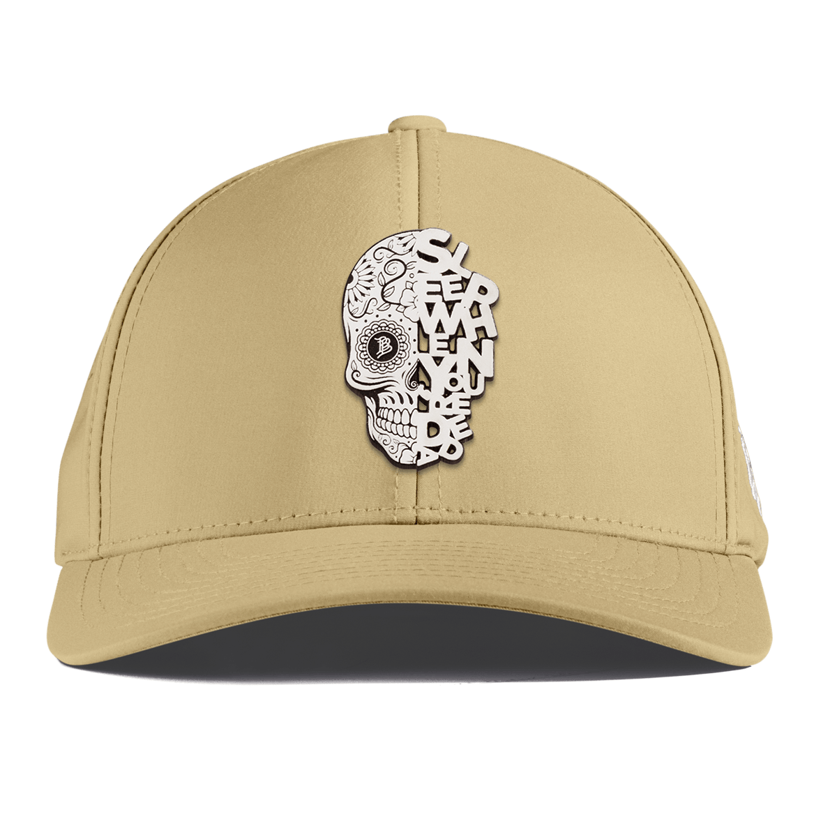 Sleep When You're Dead Skull Curved Performance Desert
