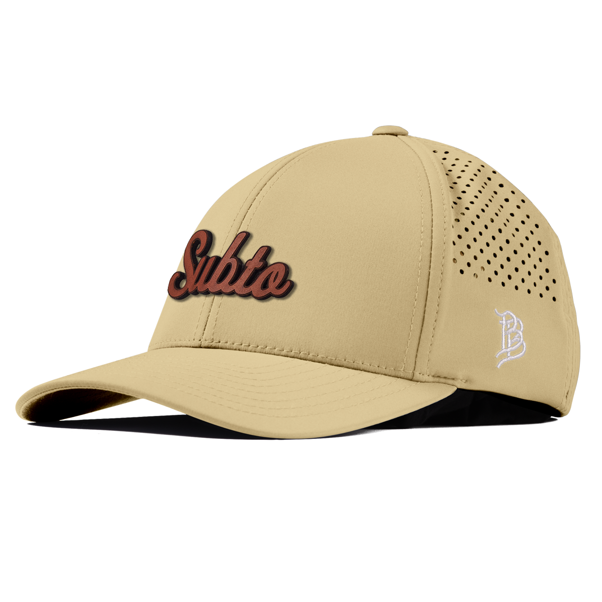 Subto Script Tan Curved Performance Desert