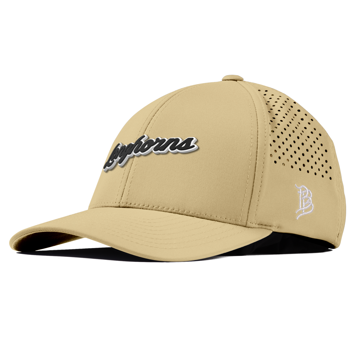 University of Texas "Vintage Texas Longhorn Script" Curved Performance Desert