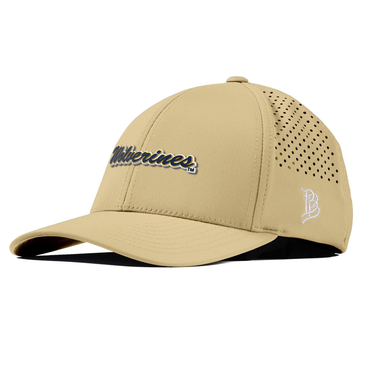 University of Michigan "Wolverines Script" Curved Performance Desert