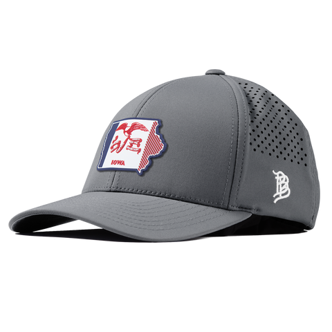 Iowa Patriot Series Curved Performance Gray 