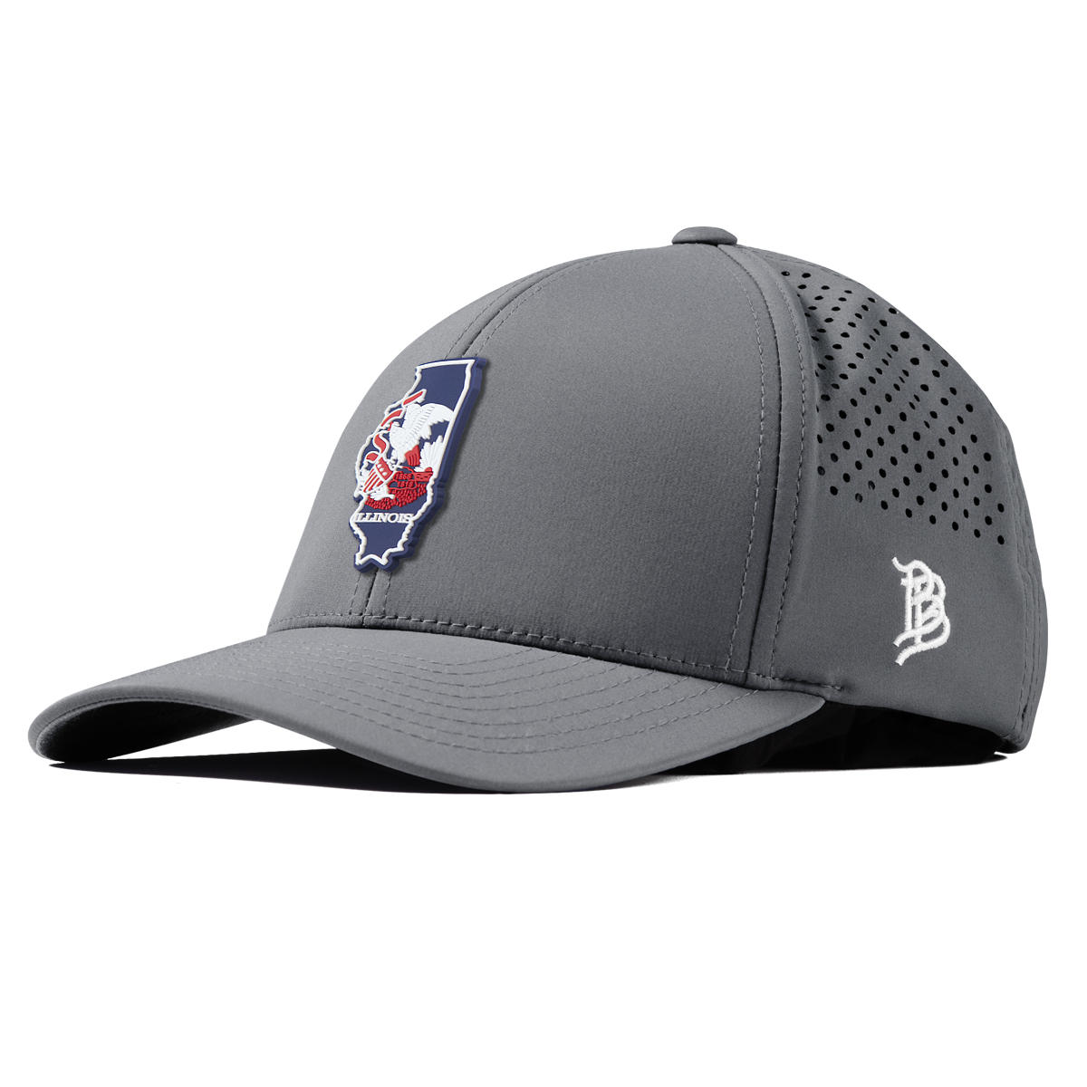 Illinois Patriot Series Curved Performance Gray 