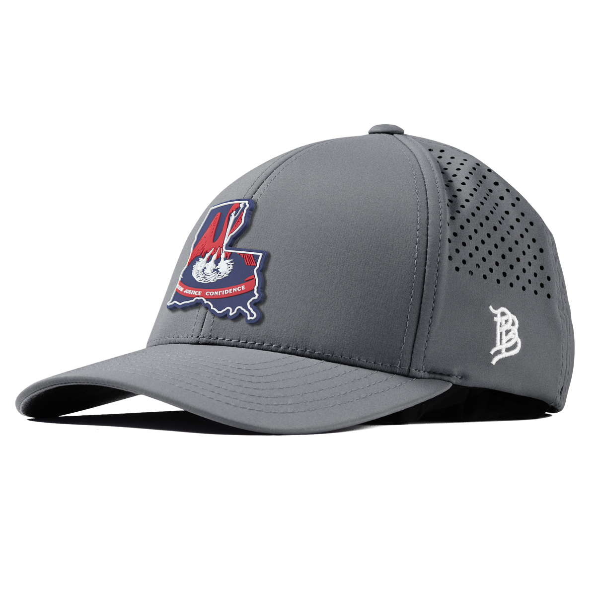 Louisiana Patriot Series Curved Performance Gray 