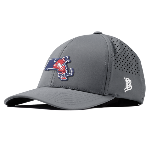 Massachusetts Patriot Series Curved Performance Gray 