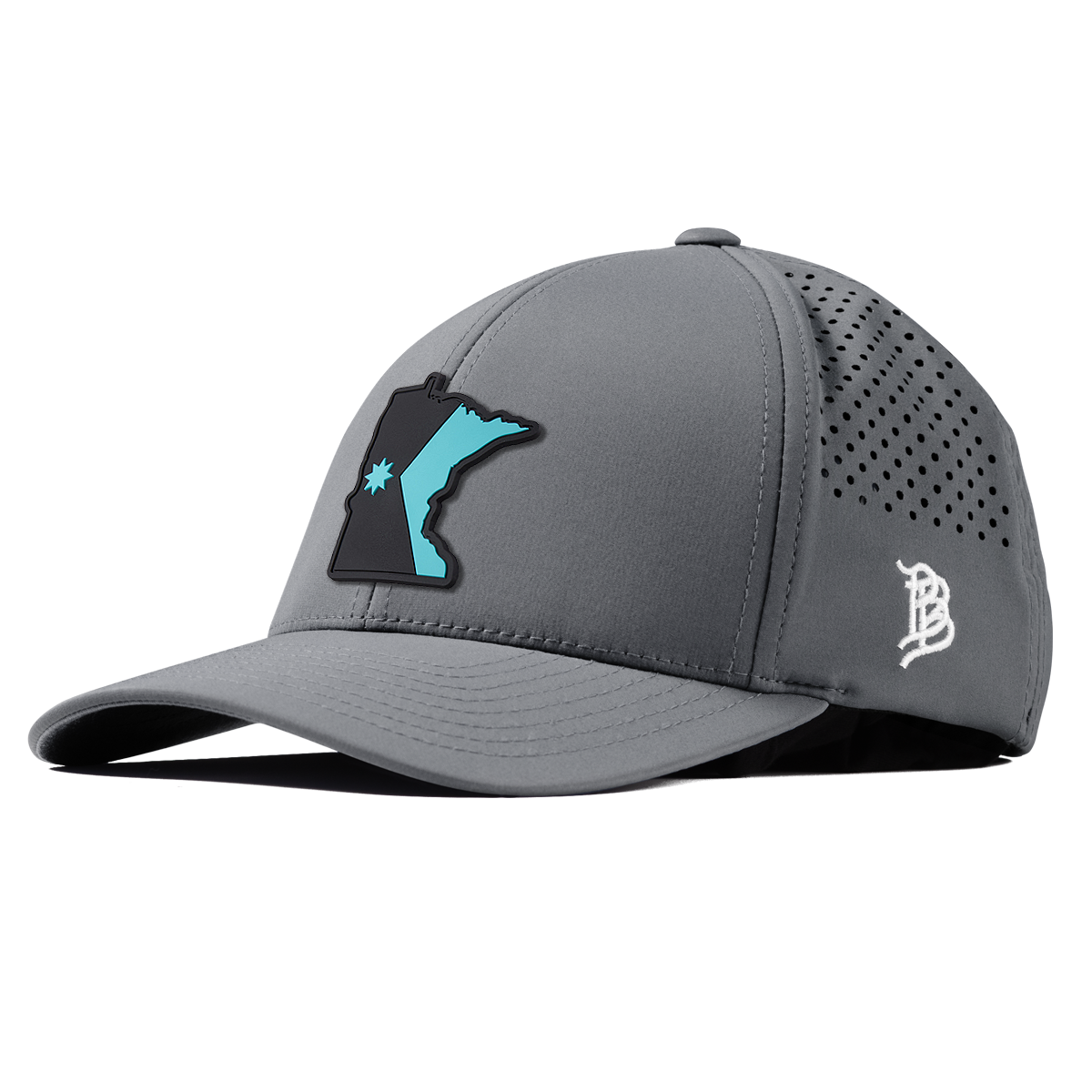 Minnesota Turquoise Curved Performance Gray