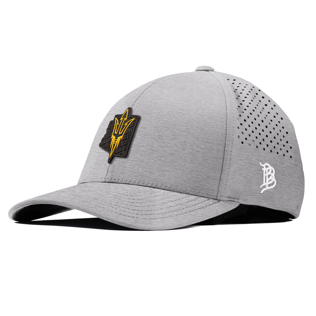 Arizona State University "ASU Pitchfork" Curved Performance Heather Gray 