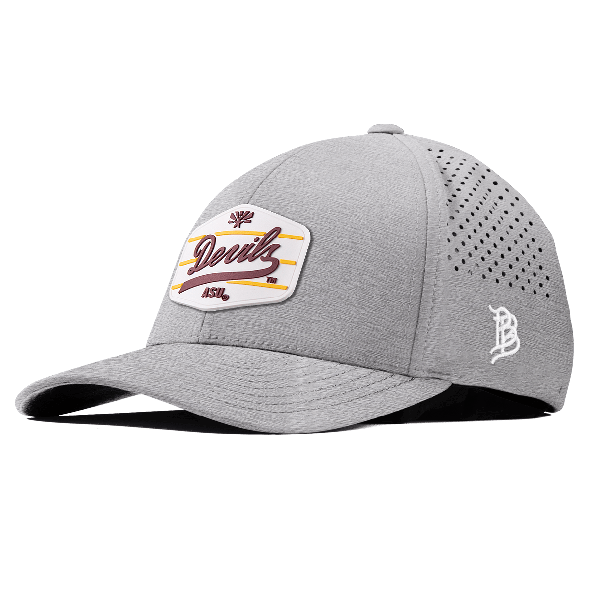 Arizona State University "ASU Devils" Curved Performance Heather Gray