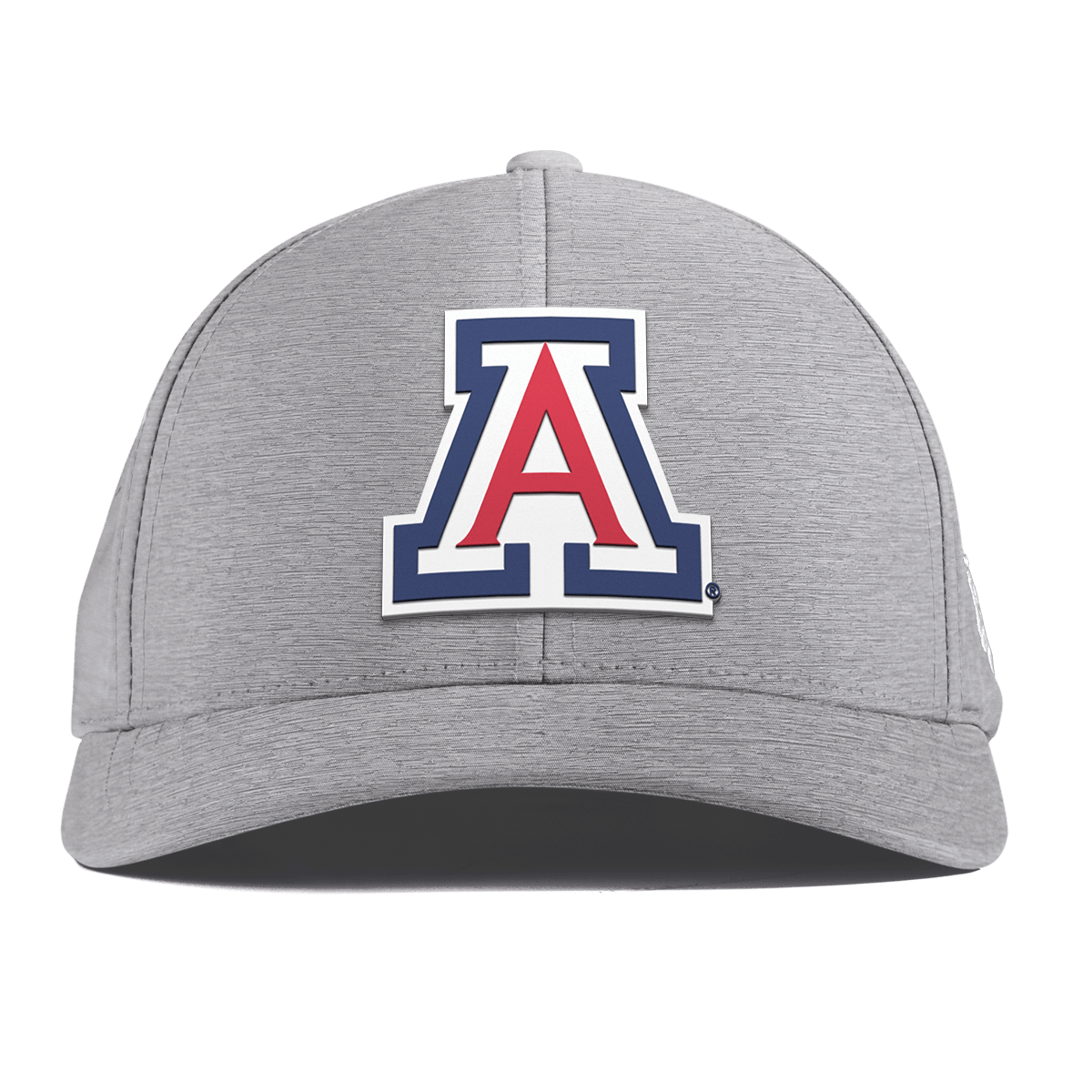 University of Arizona "Arizona Block" Curved Performance Heather Gray 
