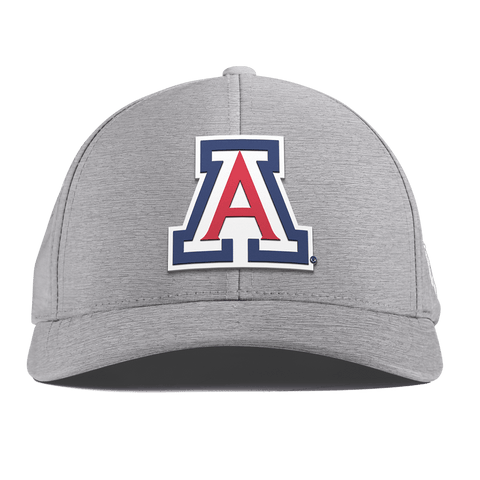 University of Arizona "Arizona Block" Curved Performance Heather Gray 