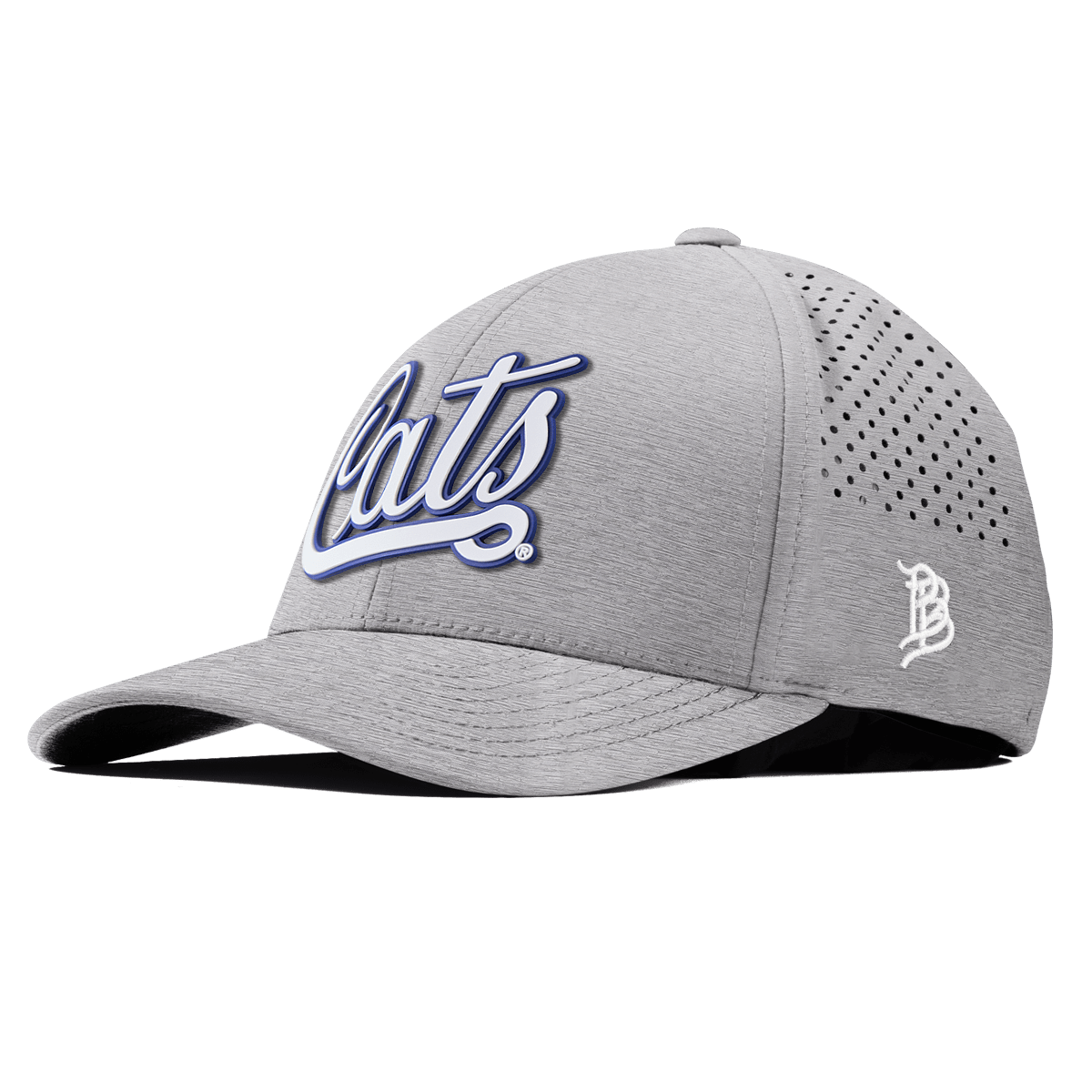 University of Arizona "Arizona Cats Script" Curved Performance Heather Gray