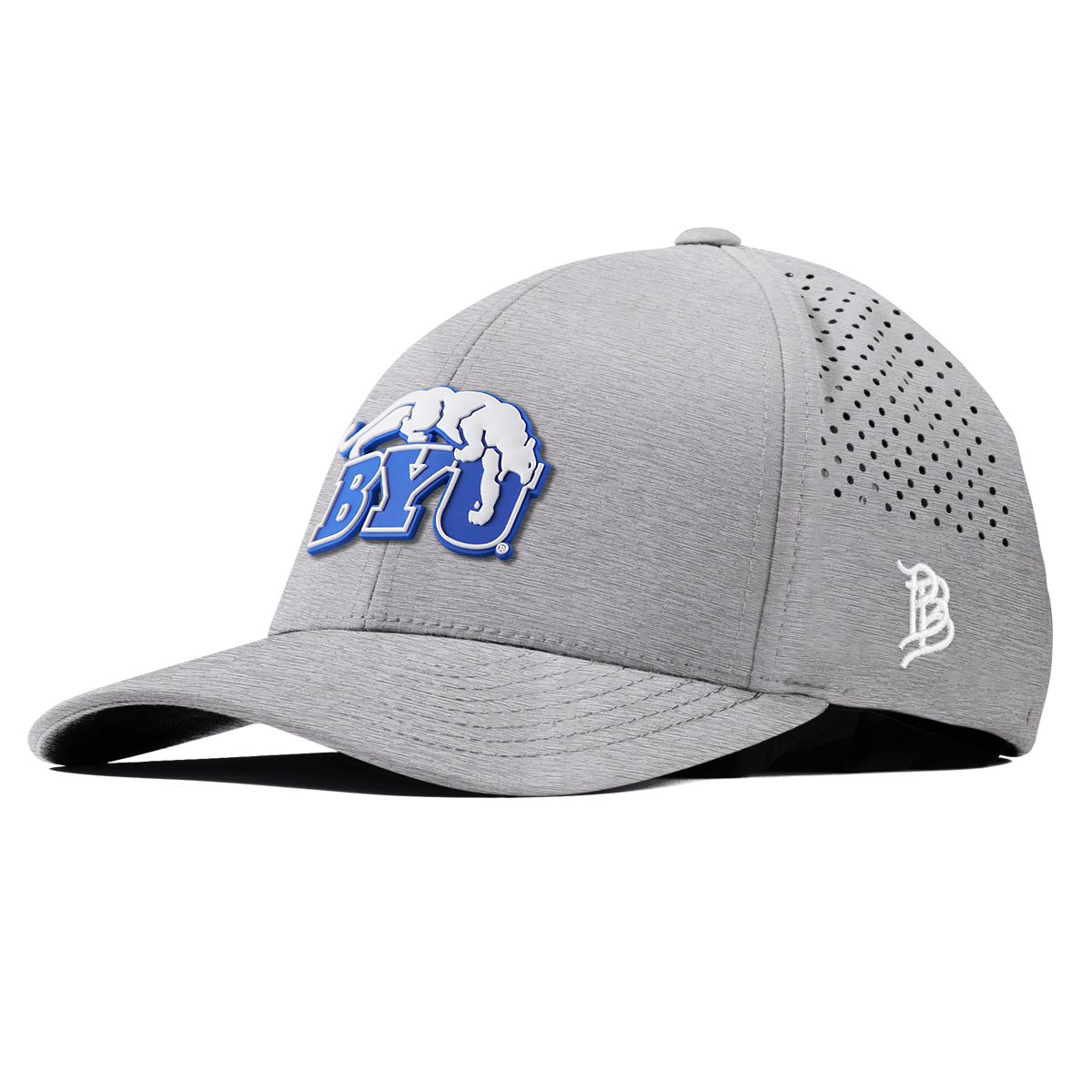 BYU "BYU Cougars" Curved Performance Heather Gray