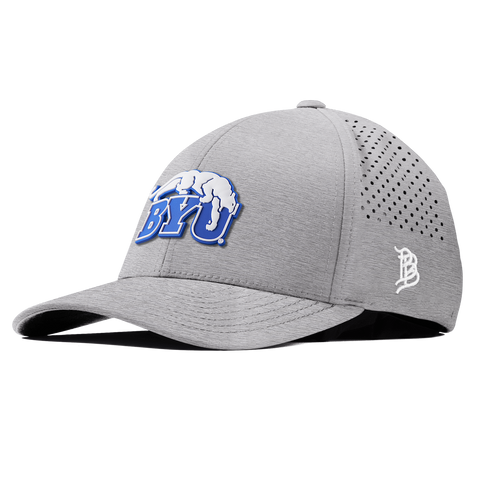 BYU "BYU Cougars" Curved Performance Heather Gray