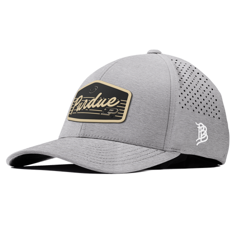Purdue University "Boilermakers Football" Curved Performance Heather Gray