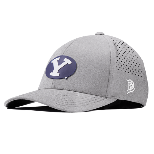 BYU "Brigham Young PVC" Curved Performance Heather Gray