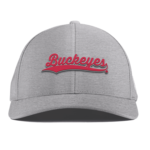 Ohio State University "Buckeyes Script" Curved Performance Heather Gray
