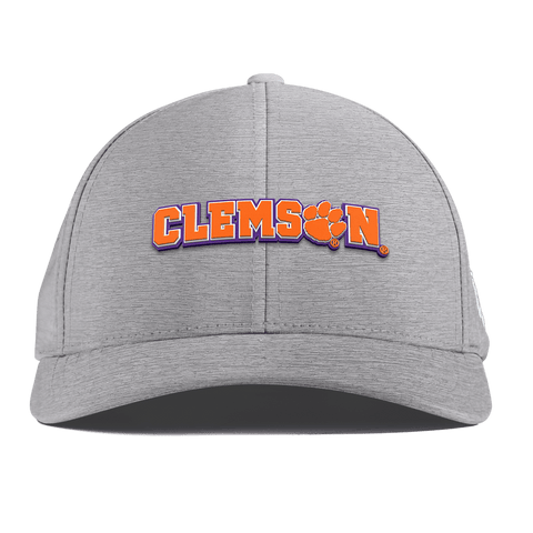 Clemson University "Clemson Block" Curved Performance Heather Gray