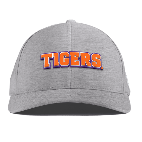 Clemson University "Clemson Tigers Block" Curved Performance Heather Gray