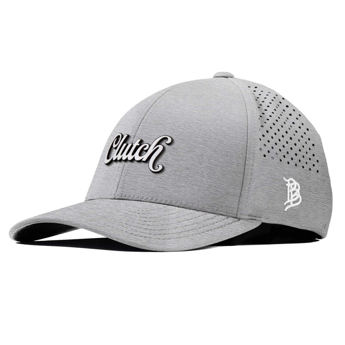 Clutch Script Curved Performance Heather Gray