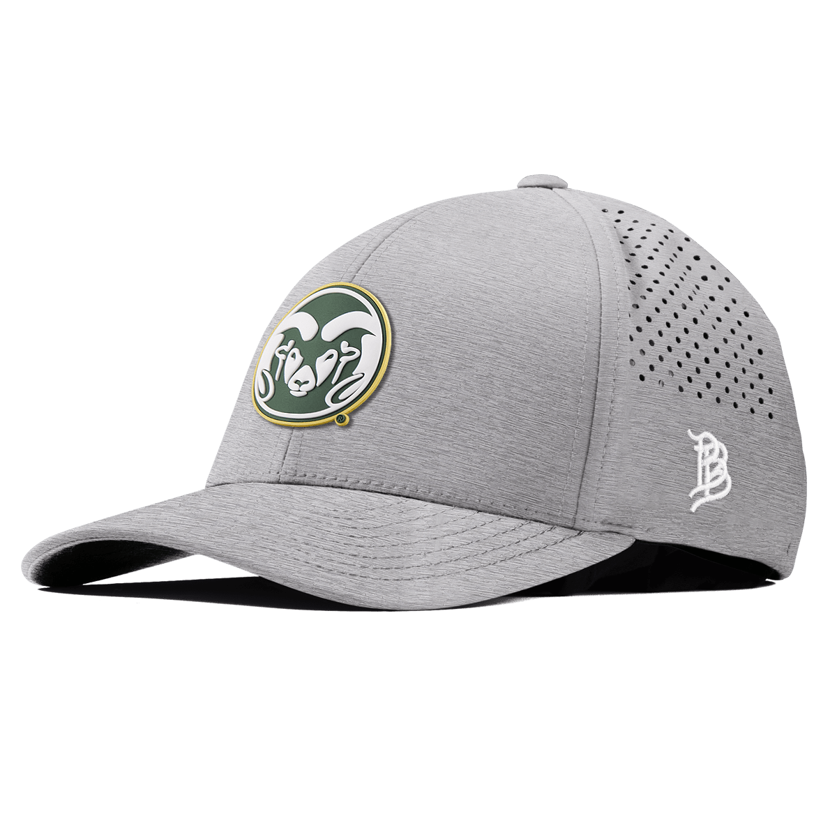 Colorado State University "Colorado State Team Logo" Curved Performance Heather Gray 