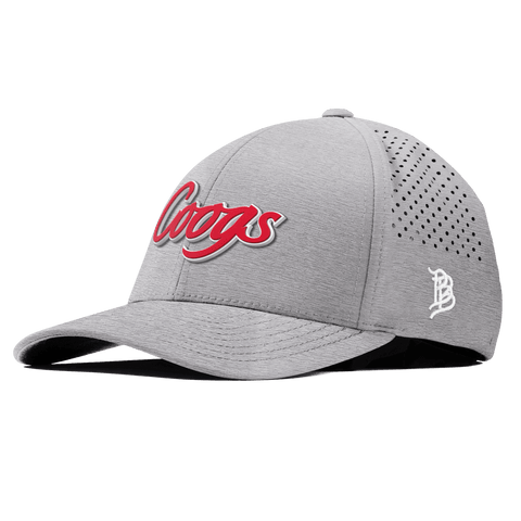 University of Houston "Coogs Script" Curved Performance Heather Gray