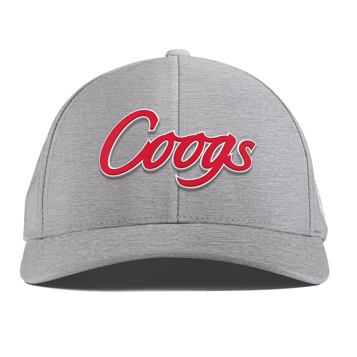 University of Houston "Coogs Script" Curved Performance Heather Gray
