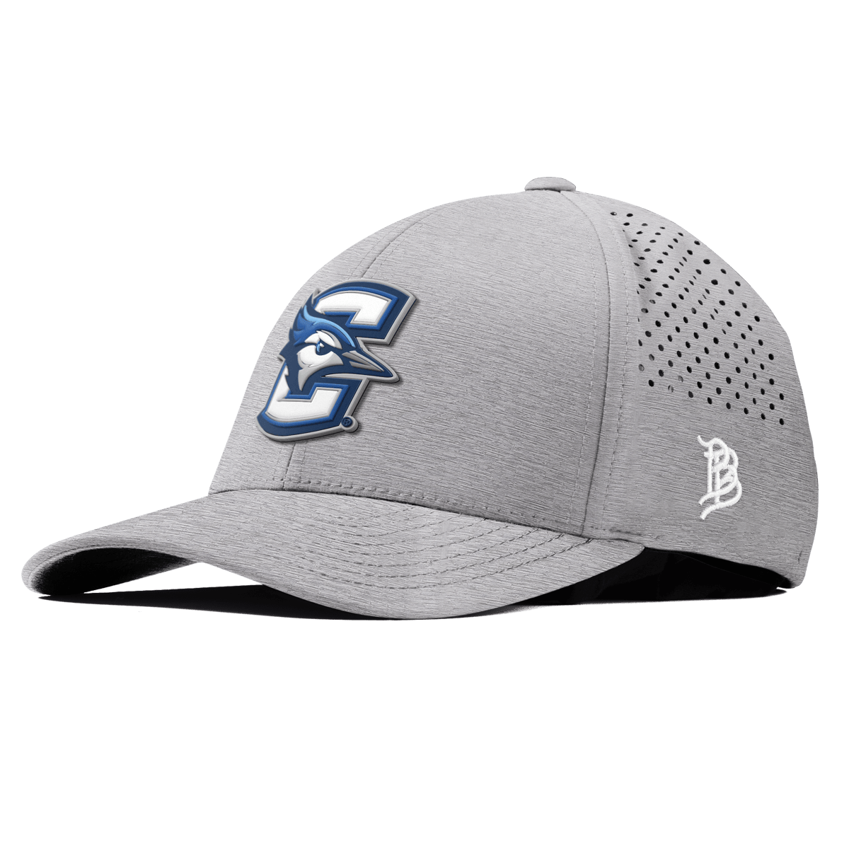 Creighton University "Creighton Block" Curved Performance Heather Gray