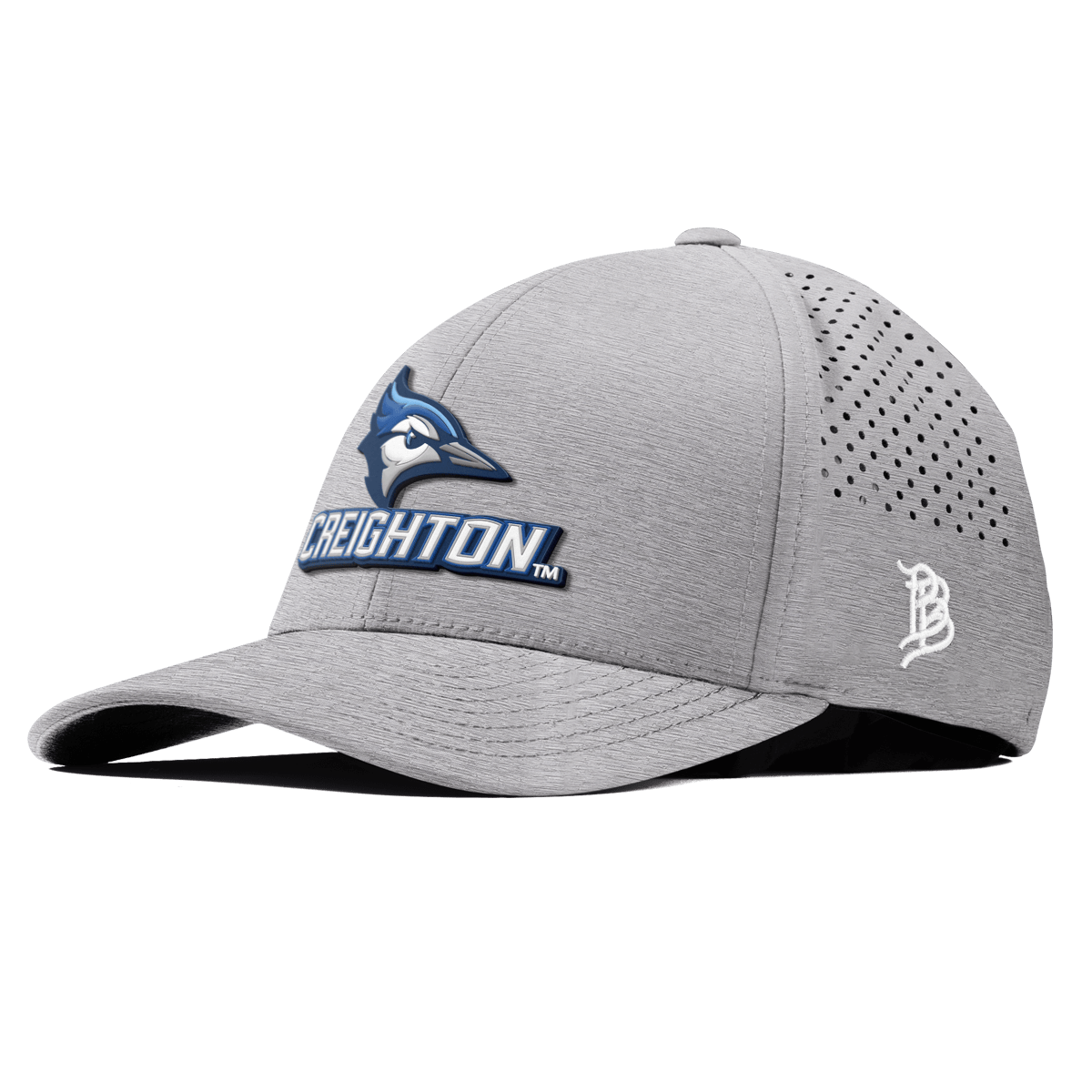 Creighton University "Creighton Team Logo" Curved Performance Heather Gray