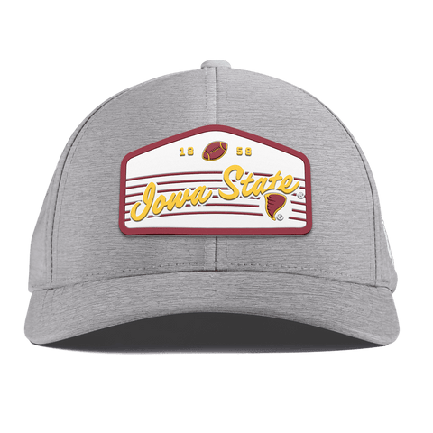 Iowa State University "Cyclones Football" Curved Performance Heather Gray