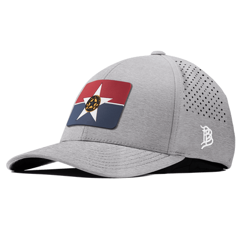 Dallas Flag Curved Performance Heather Gray 