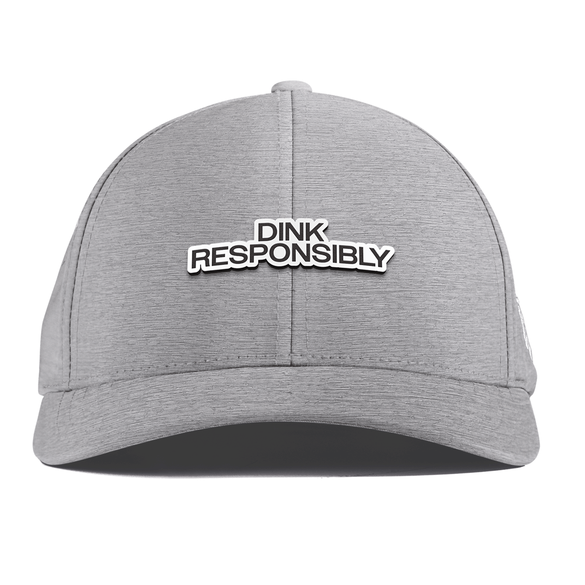 Dink Responsibly Curved Performance Heather Gray
