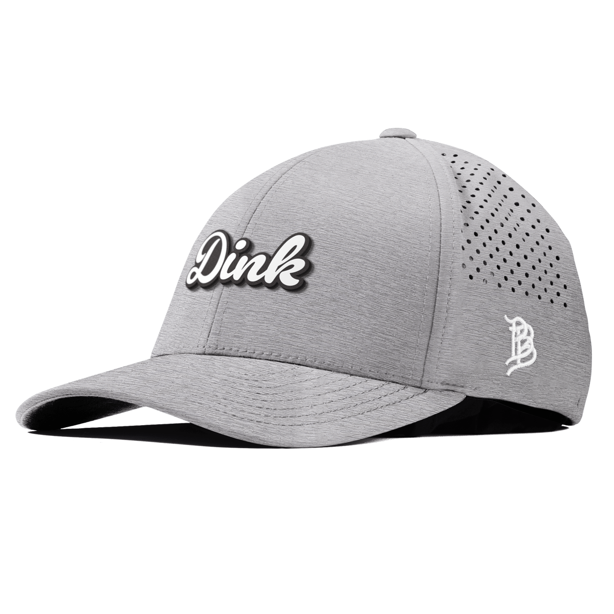 Dink Script Curved Performance Heather Gray