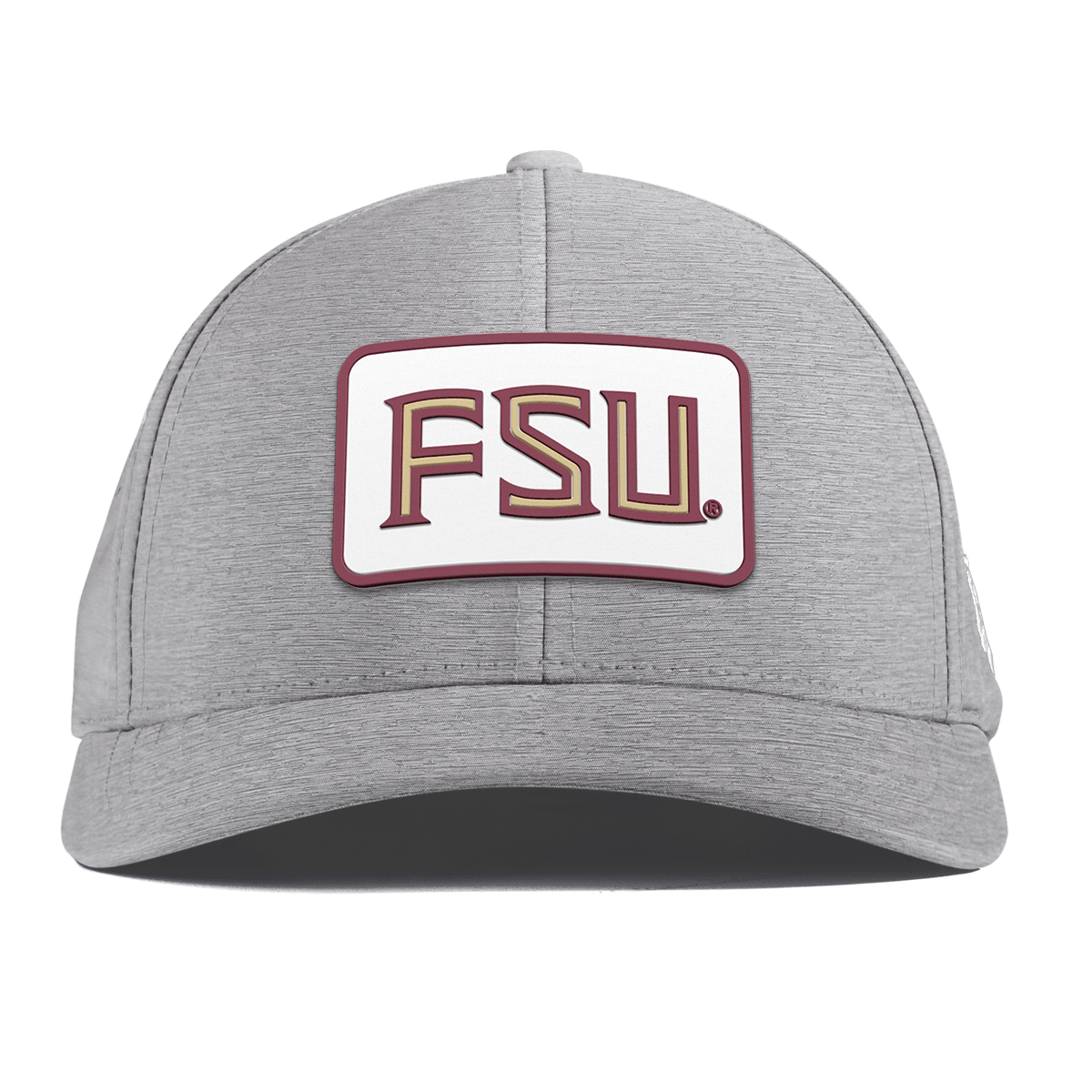 Florida State University "FSU Badge" Curved Performance Heather Gray