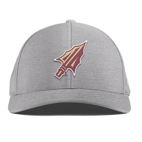 Florida State University "FSU Spear Tip" Curved Performance Heather Gray