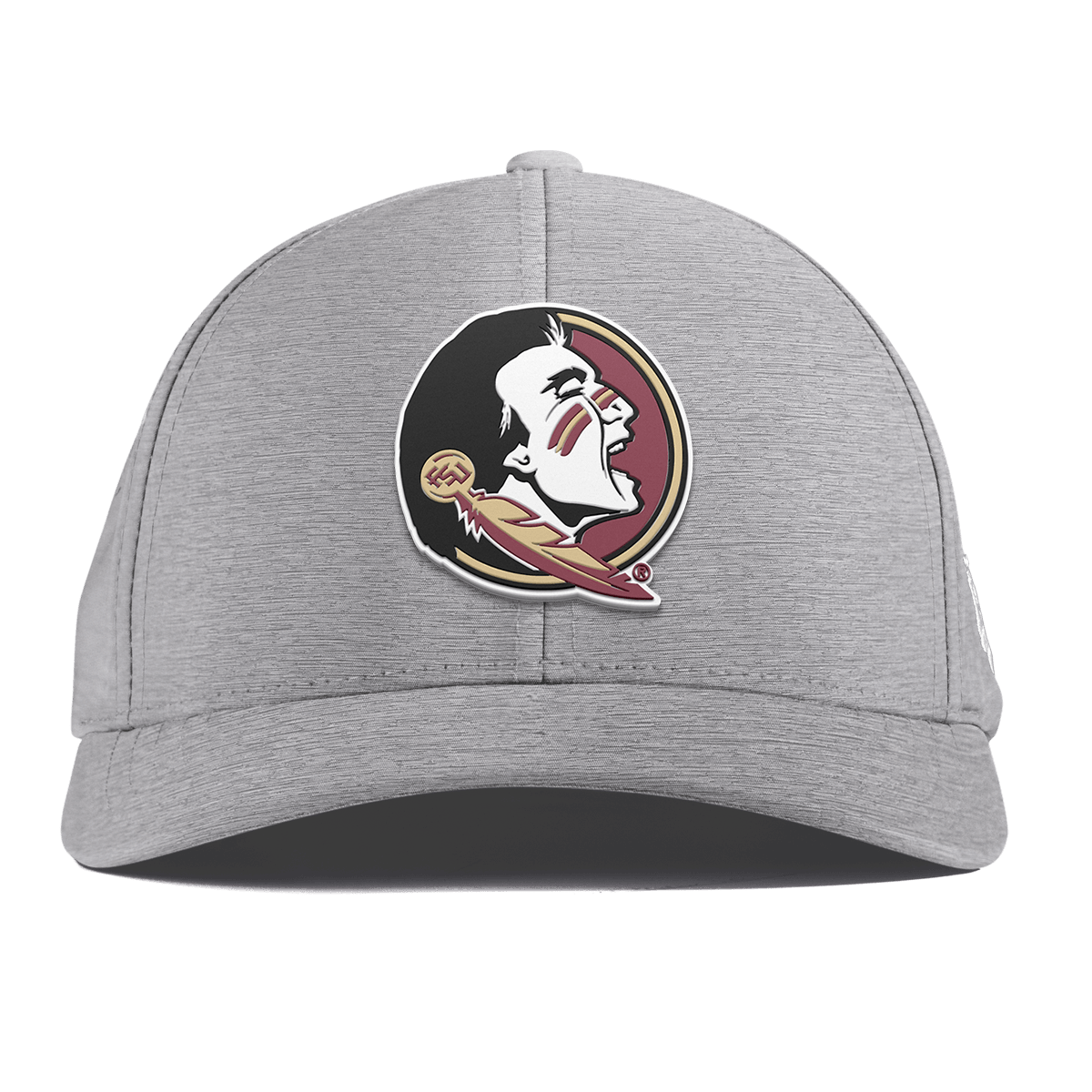 Florida State University "FSU Team Logo" Curved Performance Heather Gray