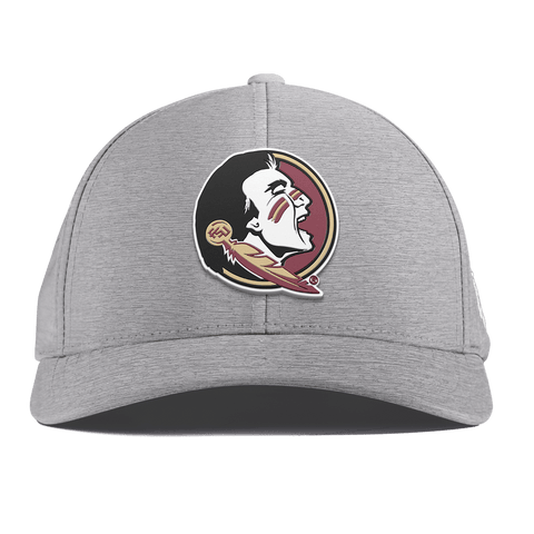 Florida State University "FSU Team Logo" Curved Performance Heather Gray