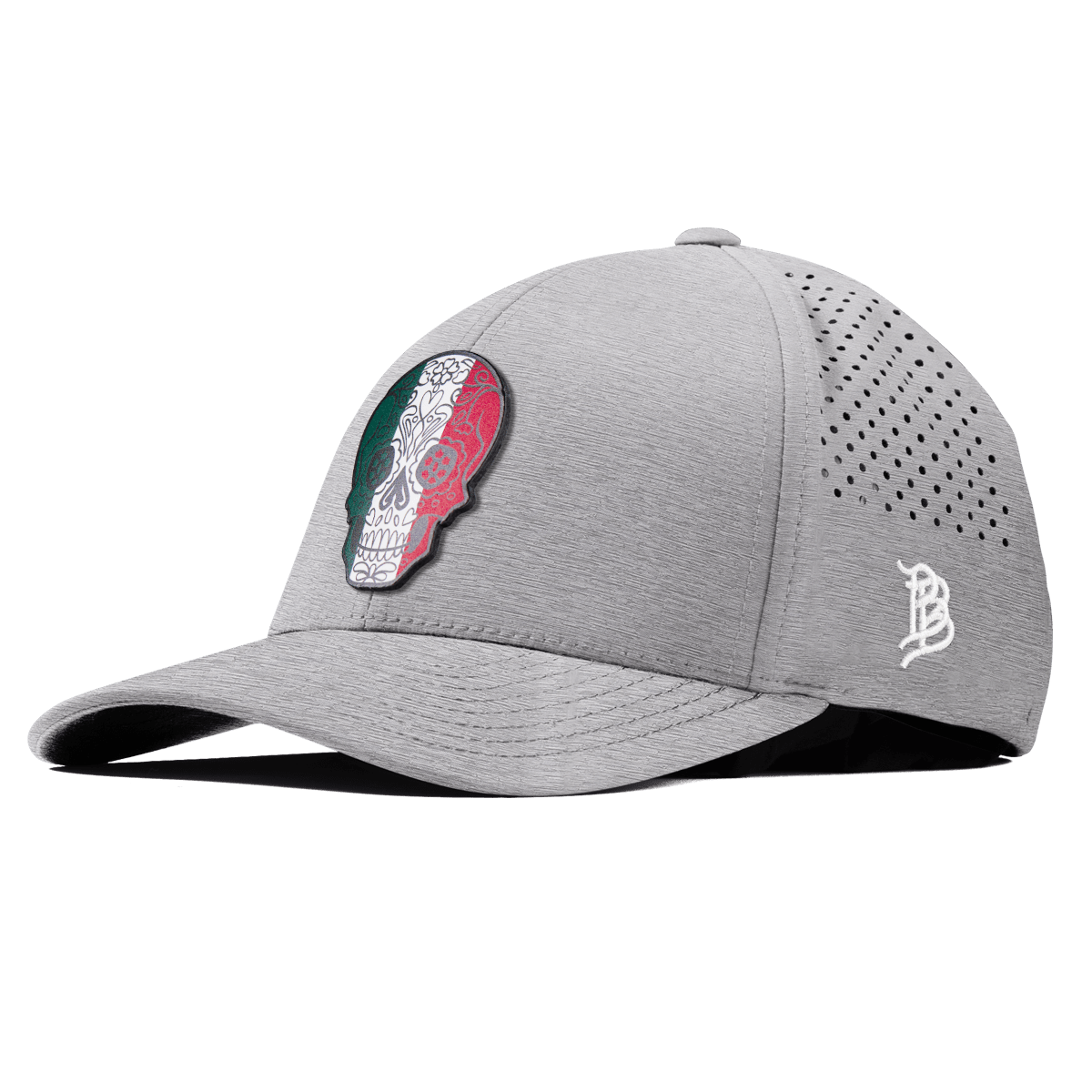 Fiesta Sugar Skull Curved Performance Heather Gray