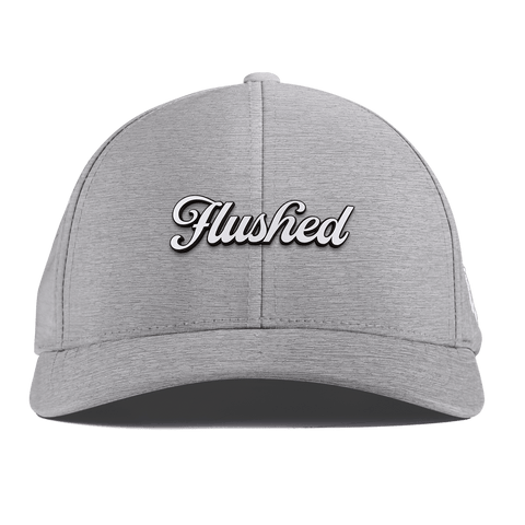 Flushed Script Curved Performance Heather Gray