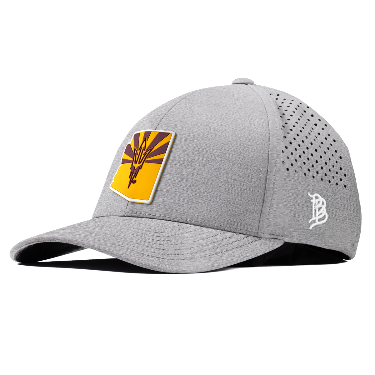 Arizona State University "Fork 'Em State" Curved Performance Heather Gray 