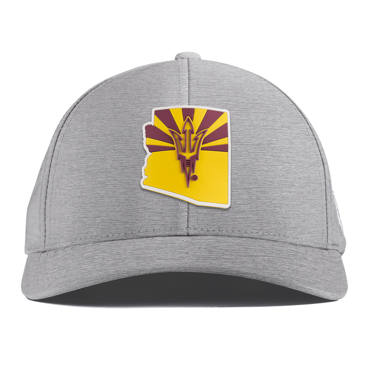 Arizona State University "Fork 'Em State" Curved Performance Heather Gray