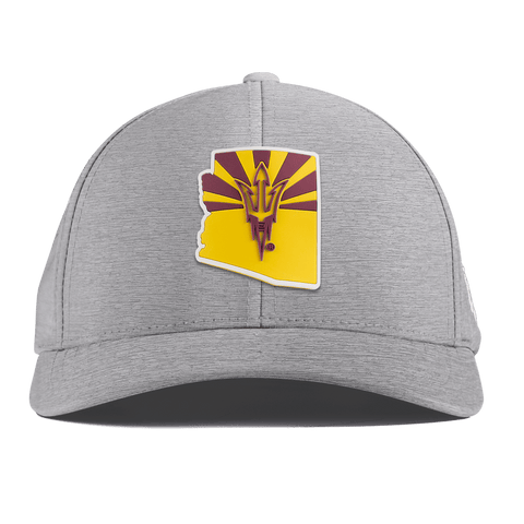 Arizona State University "Fork 'Em State" Curved Performance Heather Gray