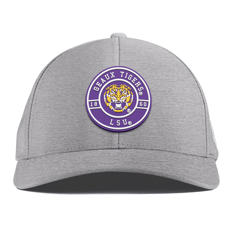 Louisiana State University "Geaux LSU Tigers" Curved Performance Heather Gray