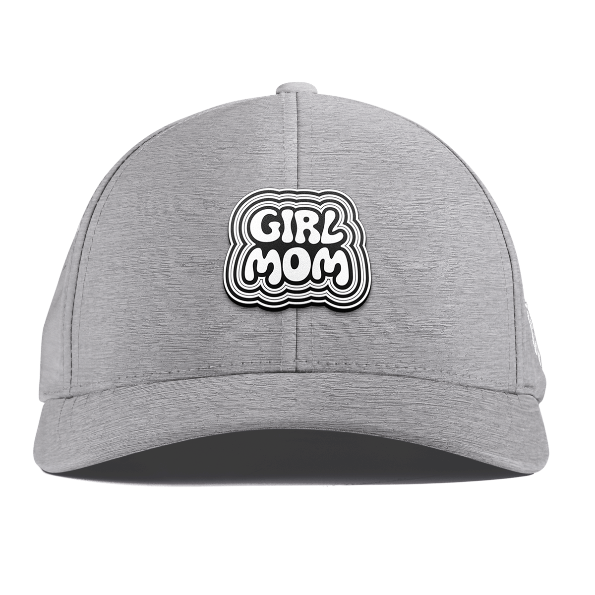 Girl Mom Curved Performance Heather Gray