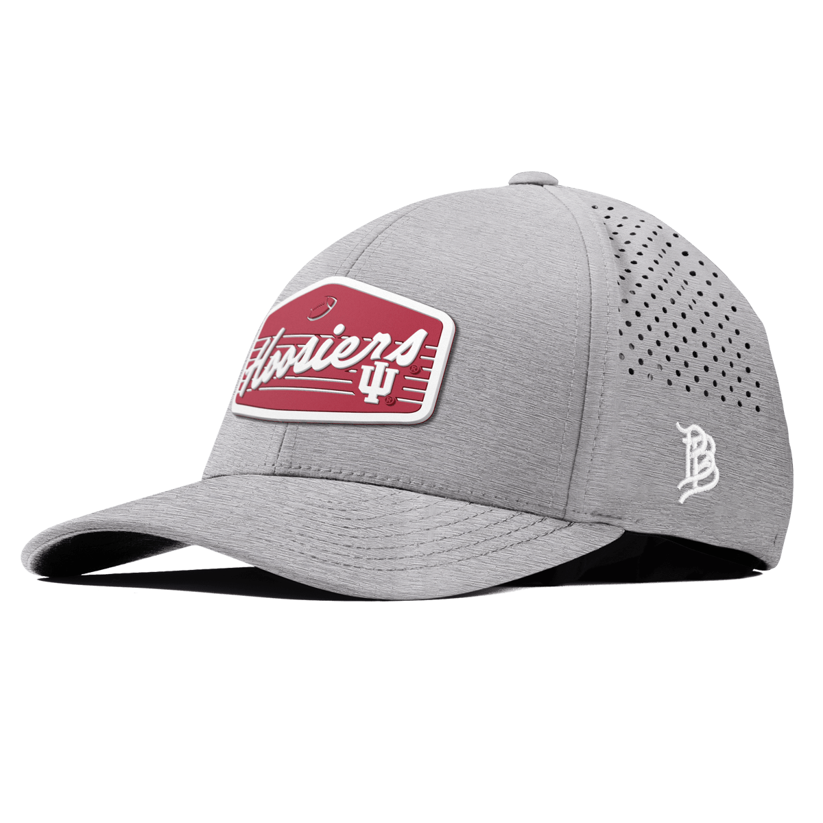Indiana University "Hoosiers Football" Curved Performance Heather Gray