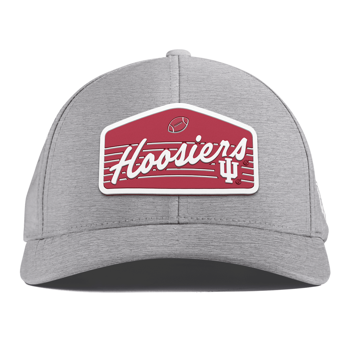 Indiana University "Hoosiers Football" Curved Performance Heather Gray