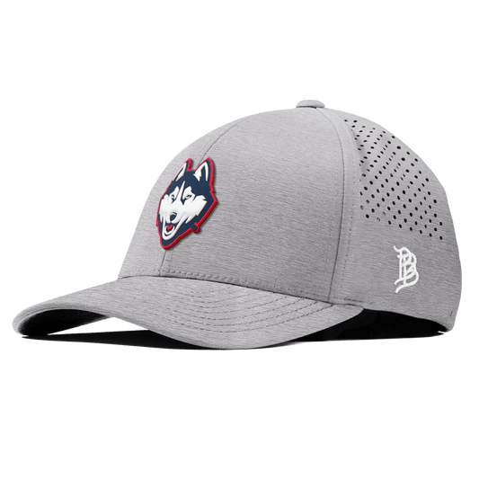 University of Connecticut "Huskies Mascot" Curved Performance Heather Gray