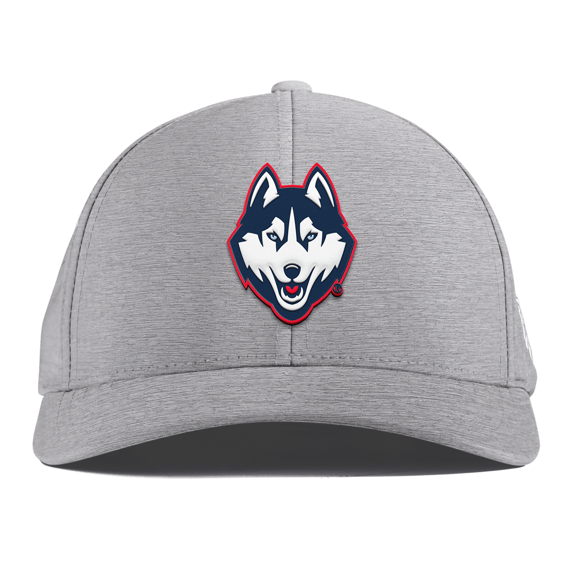 University of Connecticut "Huskies Mascot" Curved Performance Heather Gray