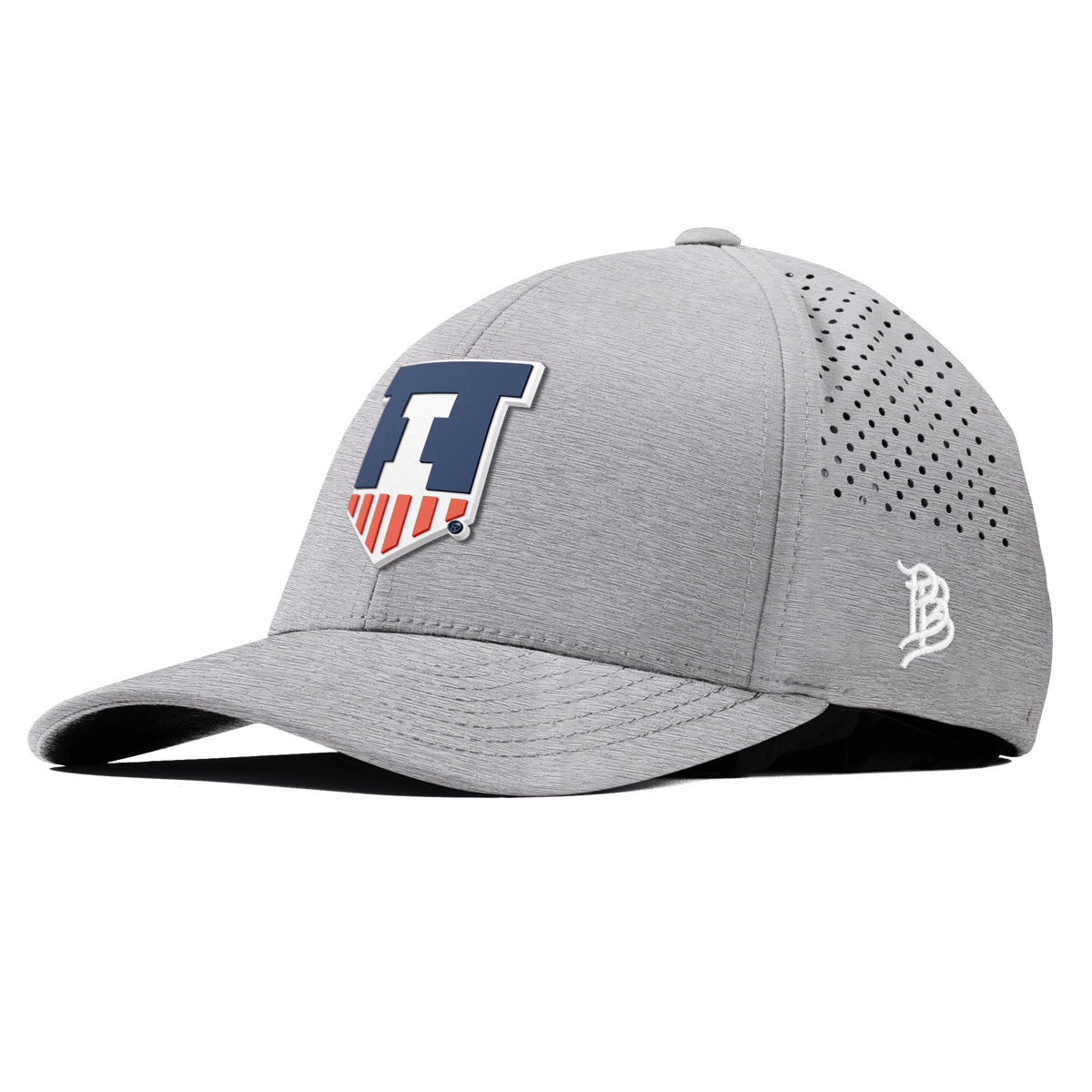 University of Illinois "Illinois Athletics" Curved Performance Heather Gray