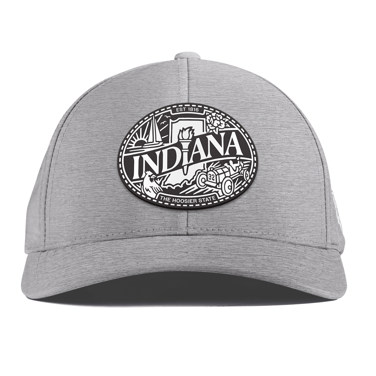 Indiana Traveler Curved Performance Heather Gray