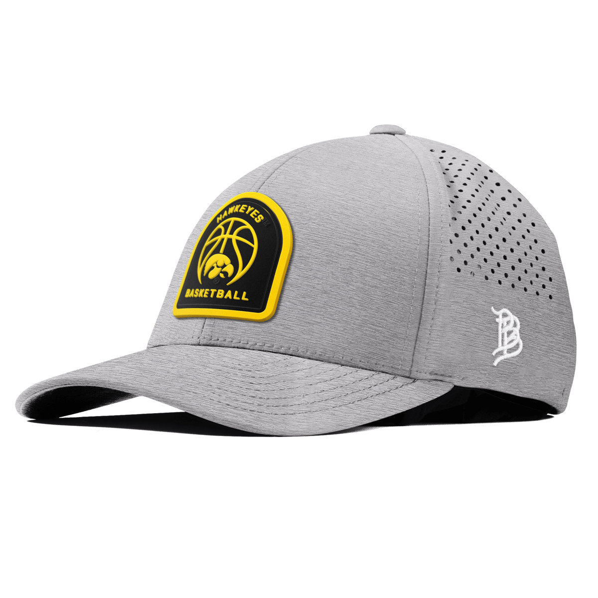 University of Iowa "Iowa Basketball" Curved Performance Heather Gray