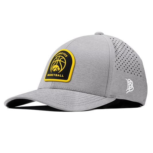 University of Iowa "Iowa Basketball" Curved Performance Heather Gray
